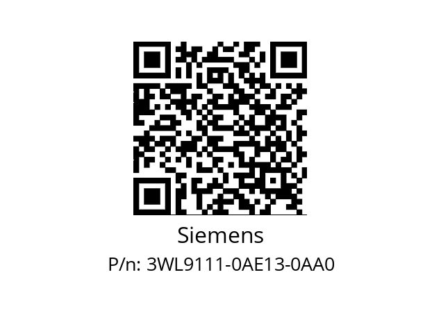   Siemens 3WL9111-0AE13-0AA0