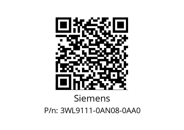   Siemens 3WL9111-0AN08-0AA0