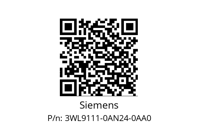   Siemens 3WL9111-0AN24-0AA0