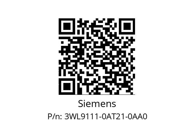   Siemens 3WL9111-0AT21-0AA0