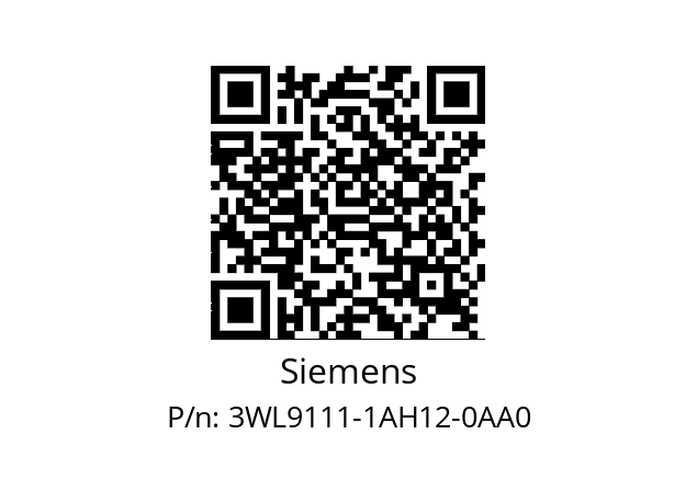   Siemens 3WL9111-1AH12-0AA0