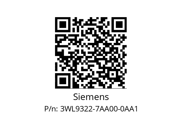   Siemens 3WL9322-7AA00-0AA1