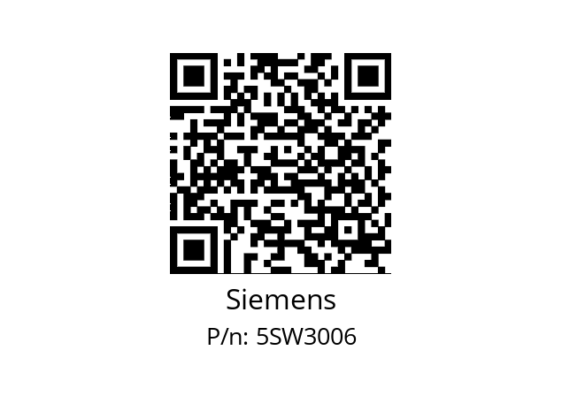   Siemens 5SW3006