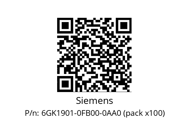   Siemens 6GK1901-0FB00-0AA0 (pack x100)