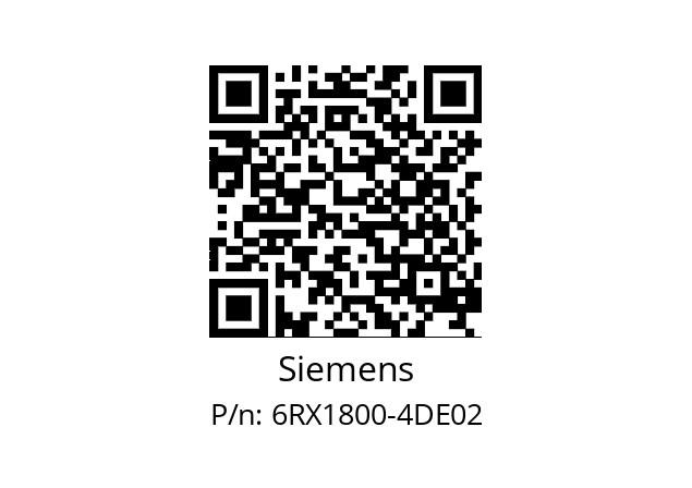   Siemens 6RX1800-4DE02