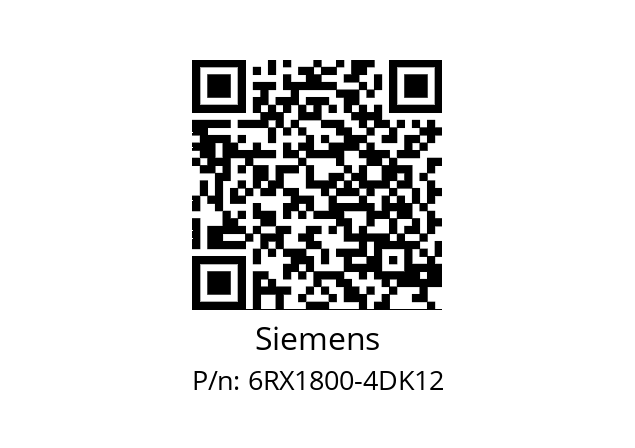   Siemens 6RX1800-4DK12