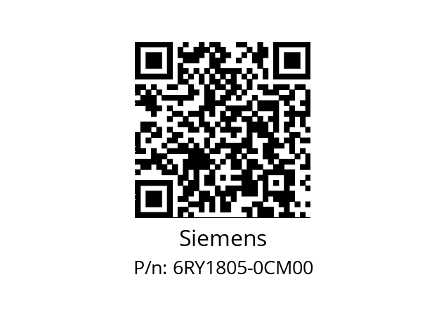   Siemens 6RY1805-0CM00