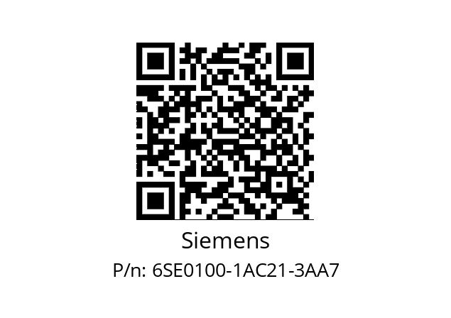   Siemens 6SE0100-1AC21-3AA7