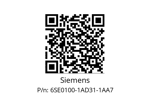   Siemens 6SE0100-1AD31-1AA7