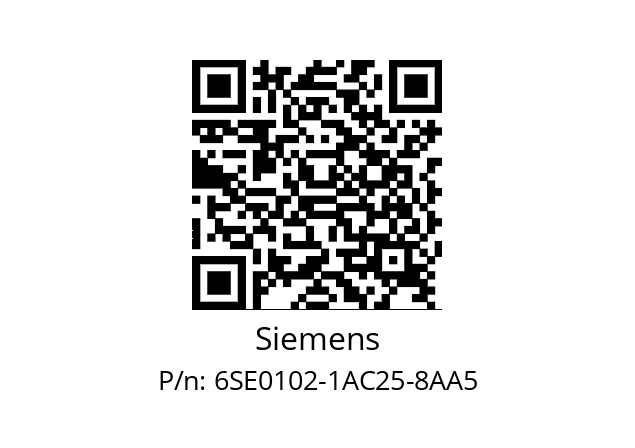   Siemens 6SE0102-1AC25-8AA5