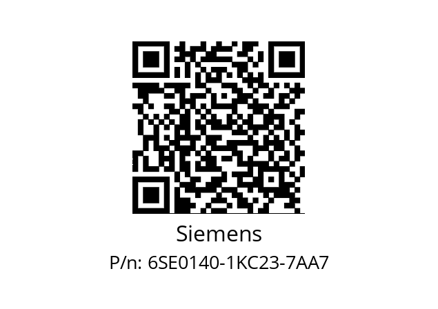   Siemens 6SE0140-1KC23-7AA7