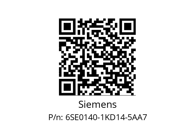   Siemens 6SE0140-1KD14-5AA7