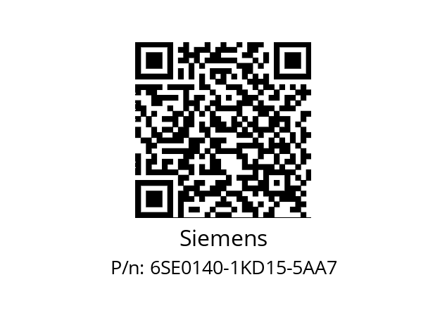   Siemens 6SE0140-1KD15-5AA7