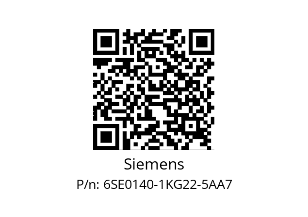   Siemens 6SE0140-1KG22-5AA7