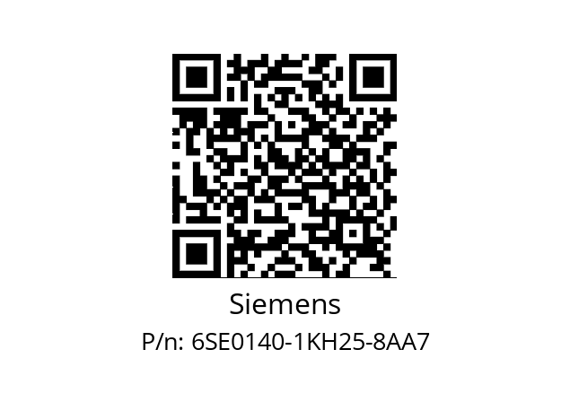   Siemens 6SE0140-1KH25-8AA7