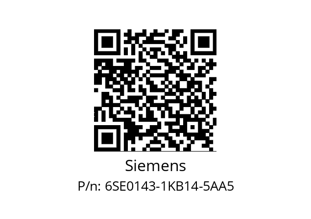   Siemens 6SE0143-1KB14-5AA5