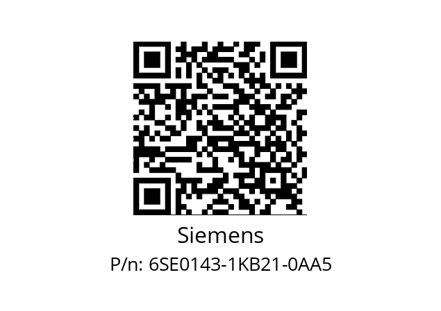   Siemens 6SE0143-1KB21-0AA5