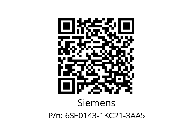   Siemens 6SE0143-1KC21-3AA5