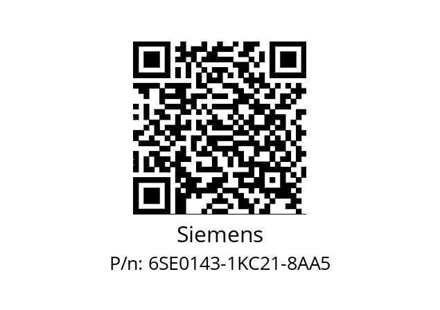   Siemens 6SE0143-1KC21-8AA5