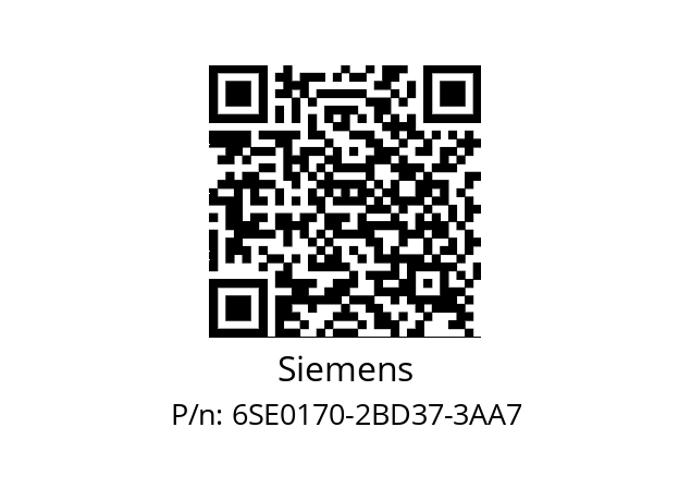   Siemens 6SE0170-2BD37-3AA7