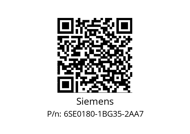   Siemens 6SE0180-1BG35-2AA7