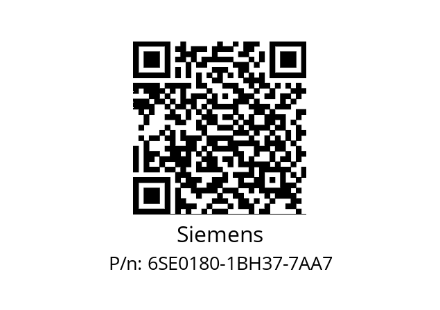   Siemens 6SE0180-1BH37-7AA7