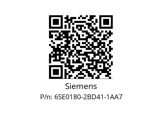   Siemens 6SE0180-2BD41-1AA7