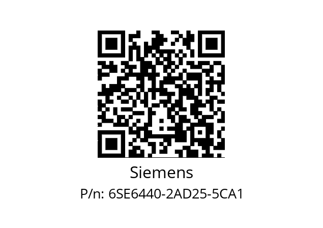   Siemens 6SE6440-2AD25-5CA1