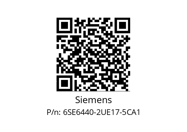   Siemens 6SE6440-2UE17-5CA1