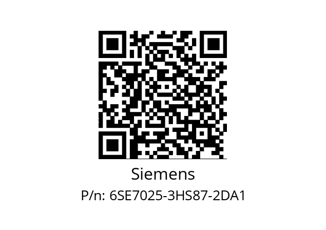   Siemens 6SE7025-3HS87-2DA1