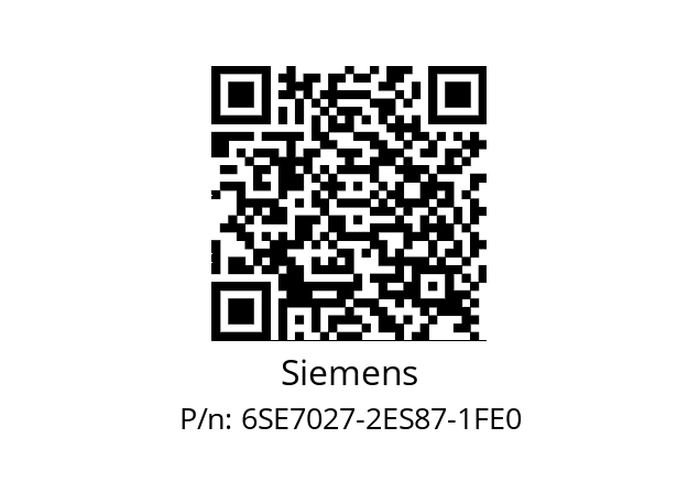   Siemens 6SE7027-2ES87-1FE0