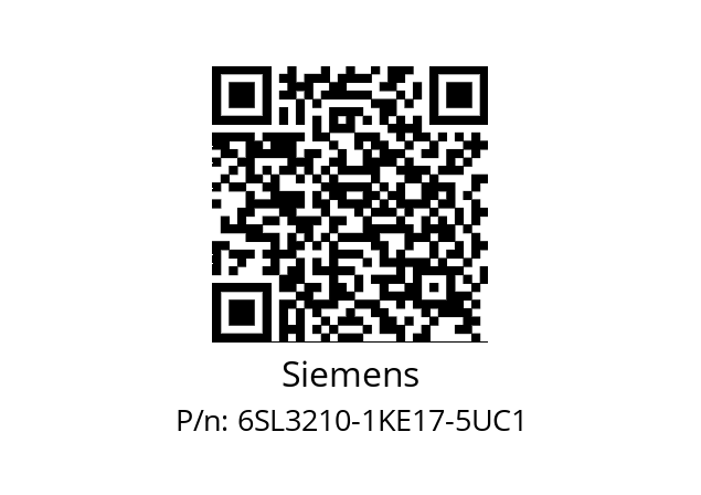   Siemens 6SL3210-1KE17-5UC1