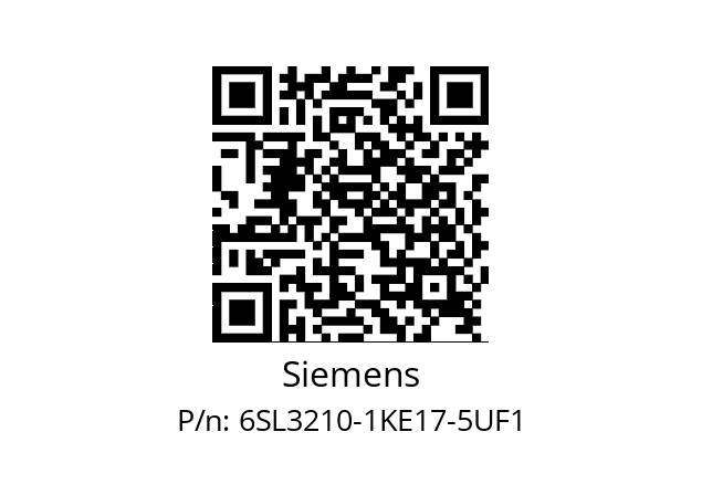   Siemens 6SL3210-1KE17-5UF1