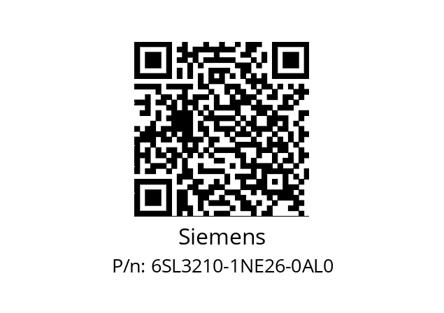   Siemens 6SL3210-1NE26-0AL0