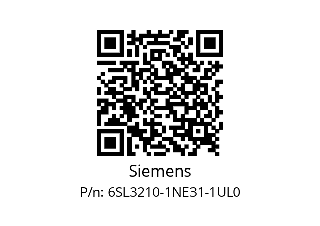   Siemens 6SL3210-1NE31-1UL0