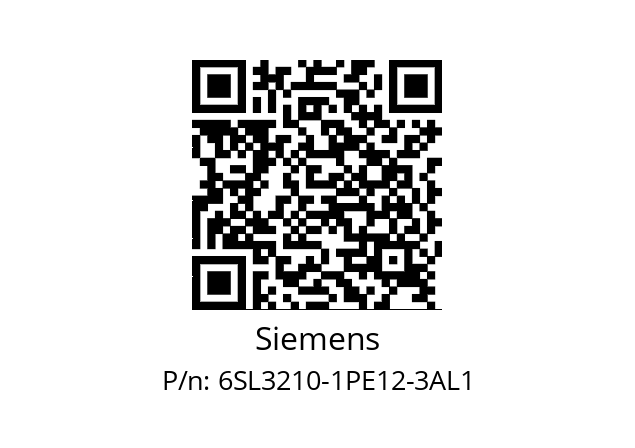   Siemens 6SL3210-1PE12-3AL1