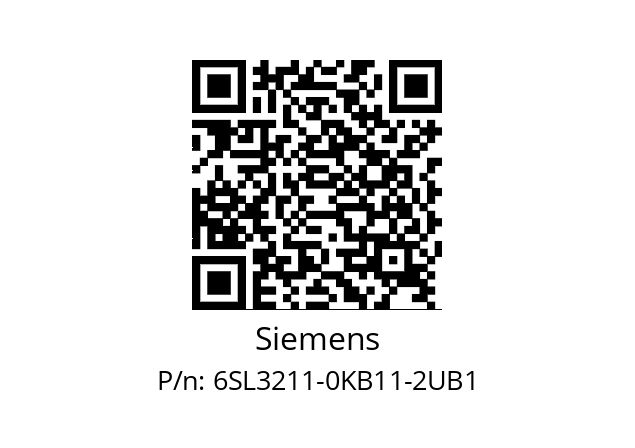   Siemens 6SL3211-0KB11-2UB1