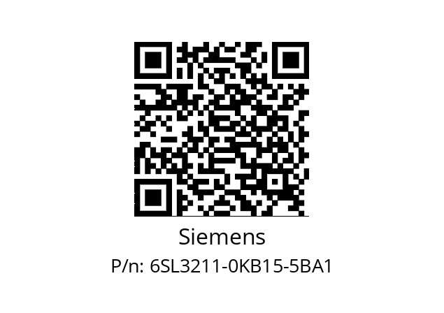   Siemens 6SL3211-0KB15-5BA1