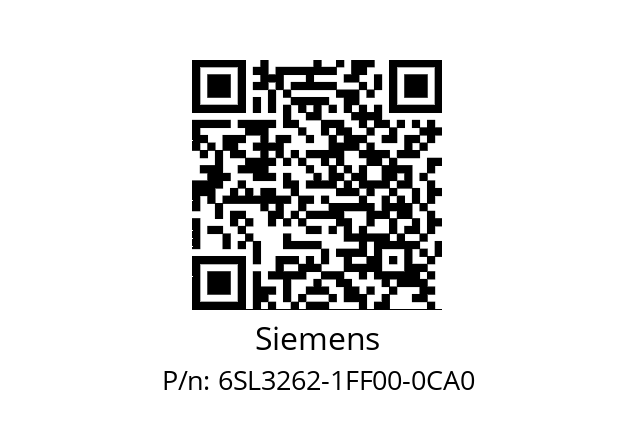   Siemens 6SL3262-1FF00-0CA0