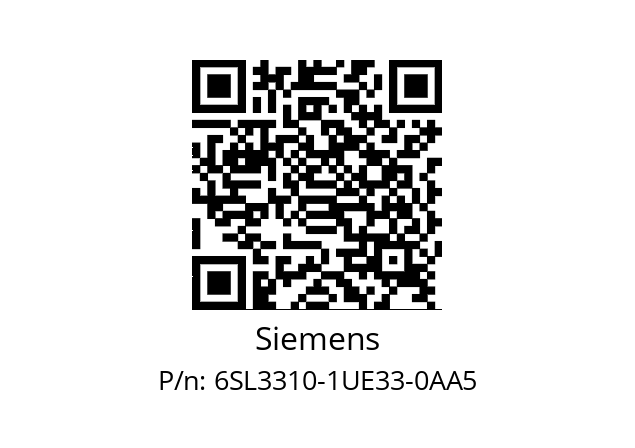   Siemens 6SL3310-1UE33-0AA5