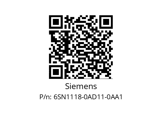   Siemens 6SN1118-0AD11-0AA1