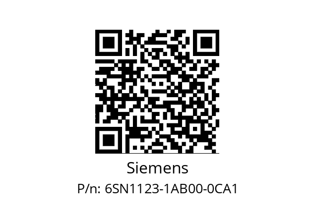   Siemens 6SN1123-1AB00-0CA1