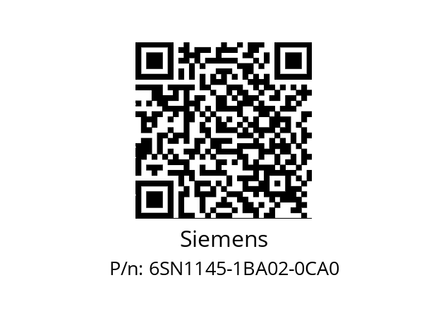   Siemens 6SN1145-1BA02-0CA0