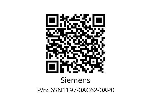   Siemens 6SN1197-0AC62-0AP0