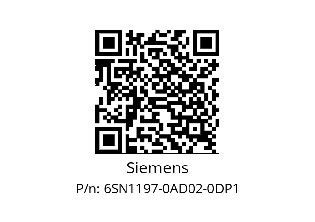   Siemens 6SN1197-0AD02-0DP1