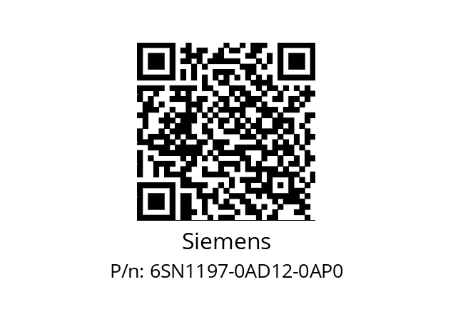   Siemens 6SN1197-0AD12-0AP0