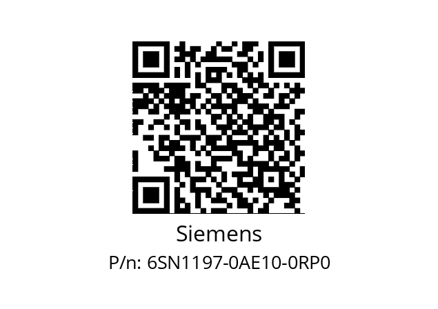   Siemens 6SN1197-0AE10-0RP0