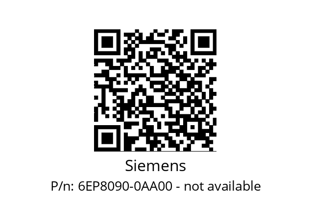   Siemens 6EP8090-0AA00 - not available