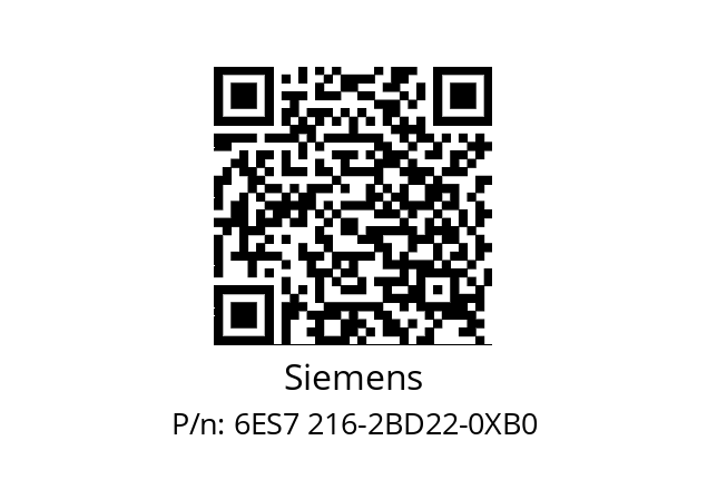   Siemens 6ES7 216-2BD22-0XB0