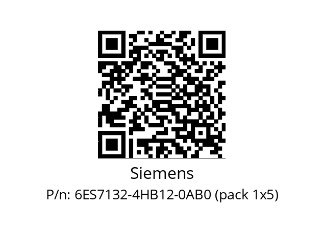   Siemens 6ES7132-4HB12-0AB0 (pack 1x5)